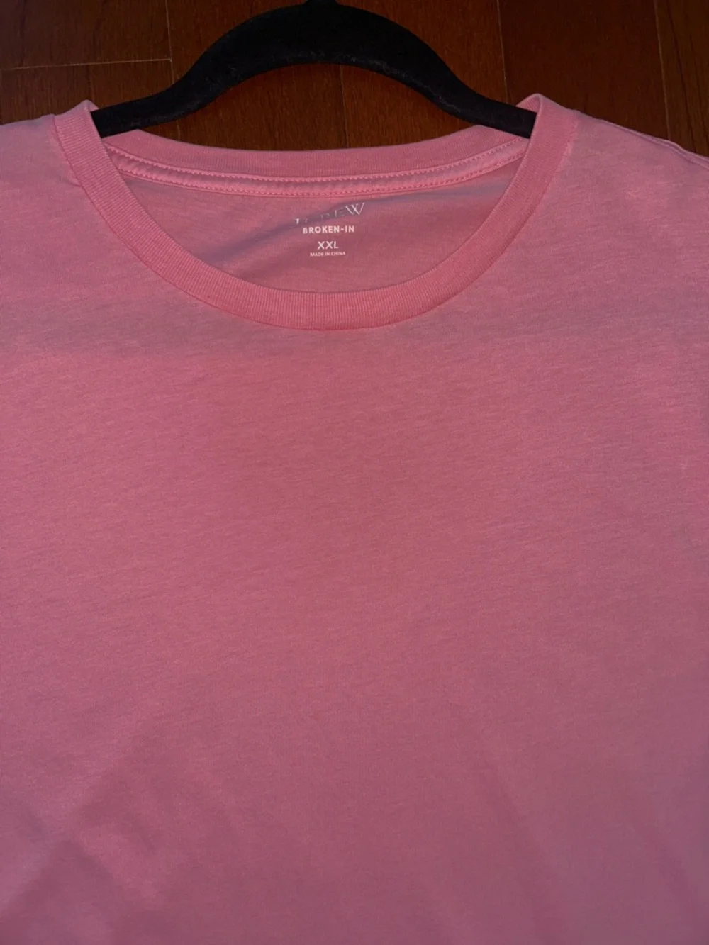 J. Crew Broken-in Short-Sleeve T-Shirt Pink Men's XXL Basics